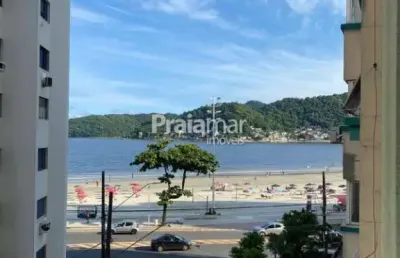 Apartamento 1 dorm com vista para o mar à venda no centro de são vicente - r$ 190.000