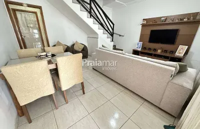 Casa sobrado geminado reformado | 03 dorms | 01 suíte | 02 vagas | área gourmet | centro - s.v