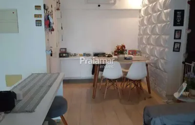 Way orquidario - apto 2 dorms c/ sacada i 01 suite i lazer completo i garagem i santos/sp