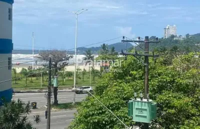 Apto 1 dorm | alguns passos da praia  |com sacada & vista para o mar | itarare - s.v