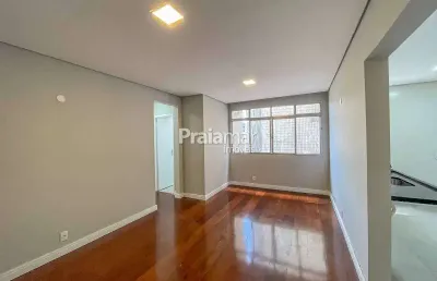 Apto 02 dorms + dep. | 90m² | vaga demarcada | campo grande - santos