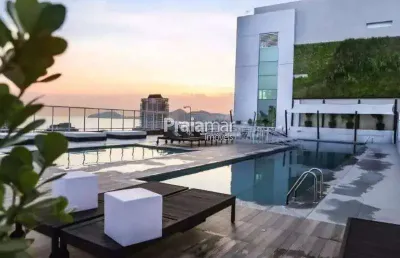 Apto alto padrão | 1 dormi | 2 w.c | varanda gourmet | spa | internet inclusa | gonzaga | santos