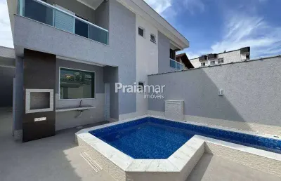 Sobrado  geminado 3 dorm alto padrão vila tupi praia grande
