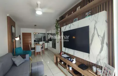 Apartamento 2 dorm, 1 suíte, piscina e 2 vagas – vila tupi, praia grande à venda!