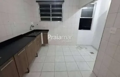 Apto 2 dormi | 1 w.c | 75 m2 |  1 vaga de garagem | localização excelente | boqueirão | santos