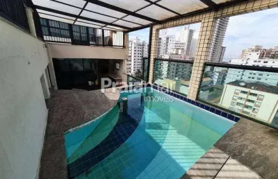 Cobertura duplex 3 dormitórios/ 2 suítes/ 2 vagas/ 156 m²/ vila caiçara - praia grande