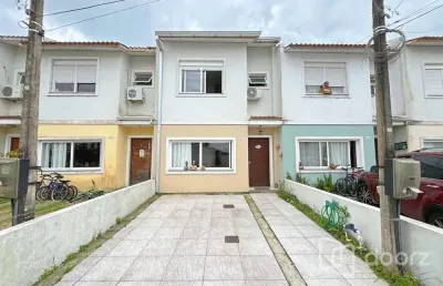 Casa em condomínio fechado com 3 quartos à venda na avenida edgar pires de castro, 2520, hípica, porto alegre, 144 m2 por r$ 350.000