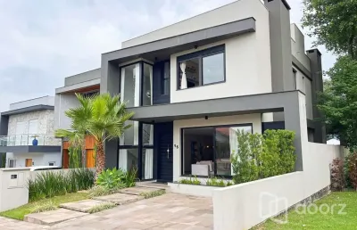 Casa em condomínio fechado com 4 quartos à venda na rua francisco solano borges, 200, hípica, porto alegre, 186 m2 por r$ 1.285.000