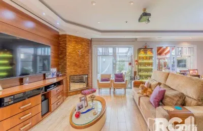 Casa em condomínio fechado com 4 quartos à venda na rua attílio bilibio, 120, jardim carvalho, porto alegre, 257 m2 por r$ 2.200.000
