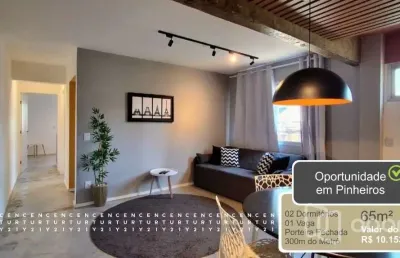 Apartamento com 2 quartos à venda na rua cardeal arcoverde, 2237, pinheiros, são paulo, 65 m2 por r$ 595.000