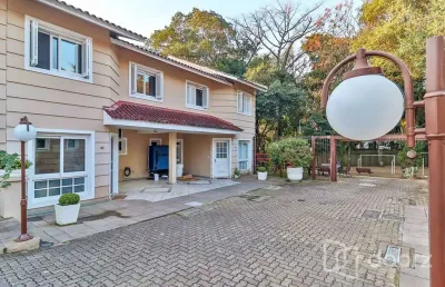 Casa em condomínio fechado com 3 quartos à venda na rua costa lima, 564, nonoai, porto alegre, 122 m2 por r$ 599.000