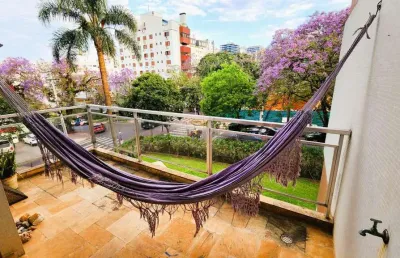 Apartamento 3d 2 garagens à venda em mont serrat, porto alegre - 137m² - semi mobiliado - excelente localização