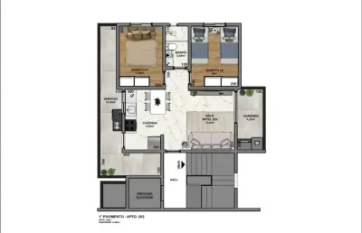 Apartamento com 3 quartos à venda na Rua Augusto Franco, São João Batista, Belo Horizonte