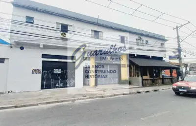 Ótimo salão comercial no centro da vila galvão  com 85 metros quadrados, 02 banheiros, ótimo para sa