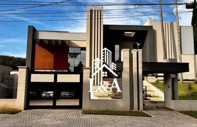 Casa de luxo com 3 dormitórios à venda, 700 m² por r$ 14.000.000 - seminário - curitiba/pr