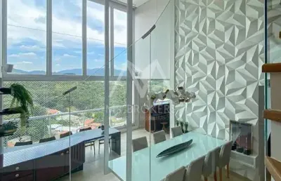 Apartamento à venda em jundiaí-sp: 4 quartos, 4 suítes, 3 salas, 6 banheiros, 5 vagas e 345m² no jardim das samambaias