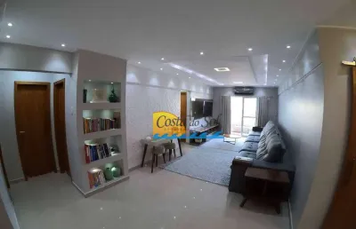 Apartamento com 3 dormitórios à venda, 135 m² por r$ 1.010.000,00 - aviação - praia grande/sp