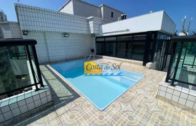 Cobertura com 3 dormitórios à venda, 194 m² por r$ 1.500.000,00 - canto do forte - praia grande/sp