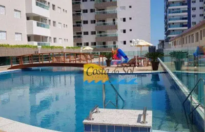 Apartamento com 2 dormitórios para alugar, 69 m² por r$ 4.500,00/mês - boqueirão - praia grande/sp