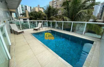 Apartamento com 2 dormitórios para alugar, 103 m² por r$ 4.500,00/mês - tupi - praia grande/sp