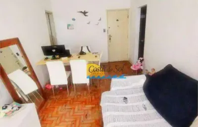Apartamento com 1 dormitório à venda, 60 m² por r$ 197.000,00 - itararé - são vicente/sp