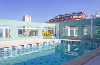 Apartamento com 1 quartos  à venda, 33 m² por r$ 290.000 - boqueirão - praia grande/sp