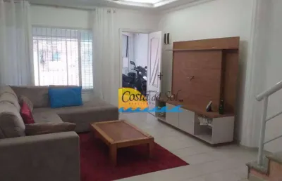 Sobrado com 3 dormitórios à venda, 140 m² por r$ 910.000,00 - vila guilhermina - praia grande/sp