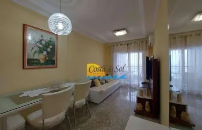 Apartamento com 2 dormitórios à venda, 82 m² por r$ 595.000,00 - vila assunção - praia grande/sp