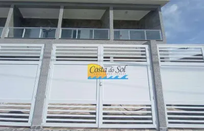 Casa com 2 dormitórios à venda, 90 m² por r$ 400.000,00 - mirim - praia grande/sp