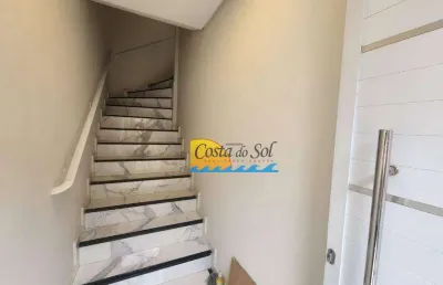 Casa com 4 dormitórios à venda, 120 m² por r$ 570.000,00 - caiçara - praia grande/sp