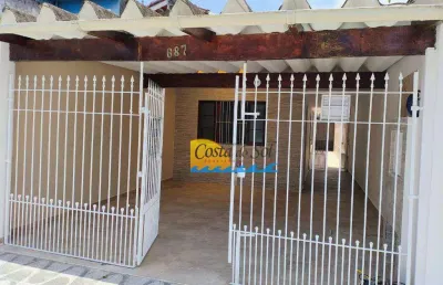 Casa com 2 dormitórios à venda, 75 m² por r$ 430.000,00 - caiçara - praia grande/sp