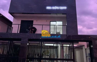 Sobrado com 2 dormitórios à venda, 52 m² por r$ 370.000,00 - mirim - praia grande/sp