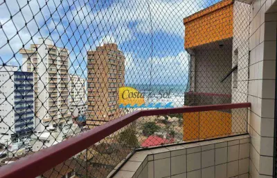 Cobertura com 3 dormitórios à venda, 121 m² por r$ 550.000,00 - ocian - praia grande/sp