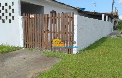 Casa com 3 dormitórios à venda por r$ 145.000,00 - balneário gaivota - área verde - itanhaém/sp