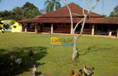 Chácara à venda, 198 m² por r$ 2.500.000,00 - balneário itaguaí - mongaguá/sp