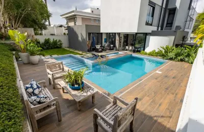 Casa em condomínio fechado com 4 quartos à venda na rua ângelo domingos durigan, santa felicidade, curitiba, 396 m2 por r$ 5.900.000