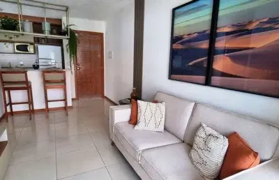 Apartamento para venda possui 57 metros quadrados com 2 quartos com suíte