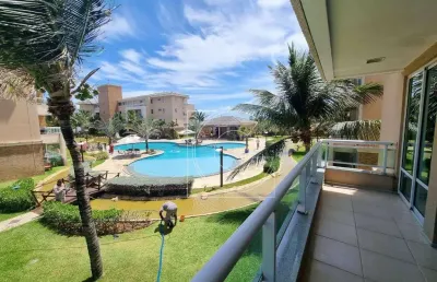 Breezes do cumbuco, apartamento pé na areia,  104m² - praia do cumbuco, caucaia/ce