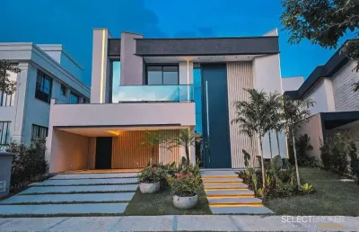 Cond. azur condomínio lago, casa estilo moderno, 465m², 5 quartos, centro, eusébio/ce