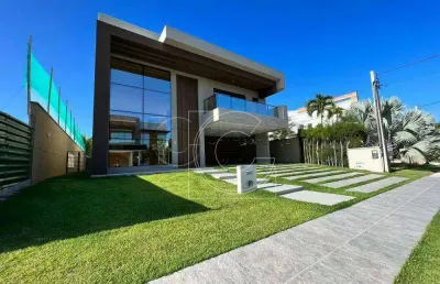 Alphaville fortaleza, casa nova e moderna, 481,00m², cararu, eusébio/ce