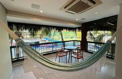 Condomínio parque das ilhas, apartamento 90 m², porto das dunas, aquiraz/ce