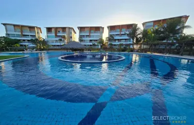 Vila do porto resort, apartamento 112,53m², 3 quartos, portos das dunas, aquiraz/ce