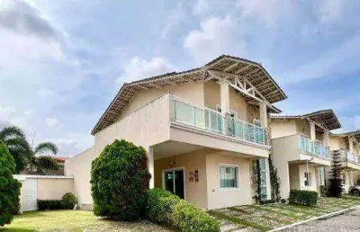 Cond. lake view, casa duplex, 190m², 4 quartos, sabiaguaba, fortaleza/ce