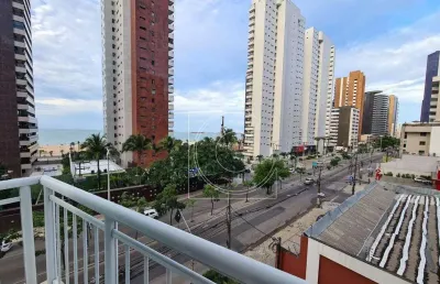 Loft praia, apartamento, 60,77m², 1 quarto, porteira fechada, meireles, fortaleza/ce.