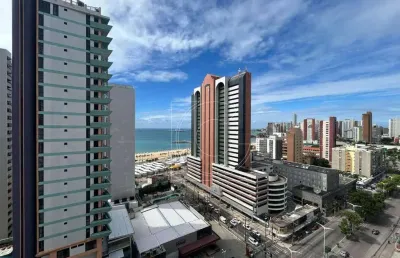 Via venetto, flat, 42,64m², vista mar permanente, 1 quarto, meireles, fortaleza ce