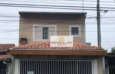 Sobrado com 4 dormitórios à venda, 179 m² por r$ 635.000,00 - residencial união - são josé dos campos/sp
