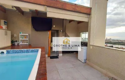 Cobertura com 3 dormitórios à venda, 140 m² por r$ 640.000,00 - vila são josé - taubaté/sp