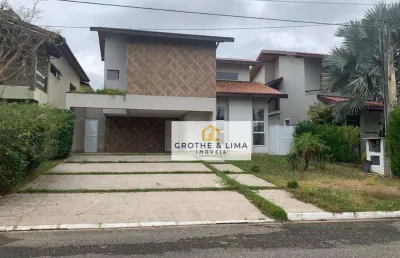 Lindo sobrado, em condomínio fechado com 3 dormitórios, sendo 3 suítes,  para venda, 300 m² por r$ 5.500/mês - esplanada independência - taubaté/sp