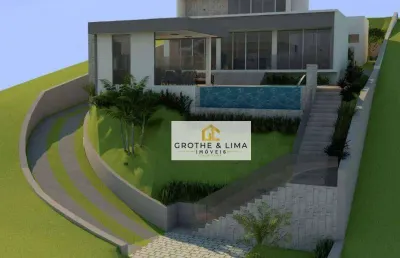 Casa com 4 dormitórios à venda, 376 m² por r$ 2.500.000,00 - condominio recanto santa barbara - jambeiro/sp