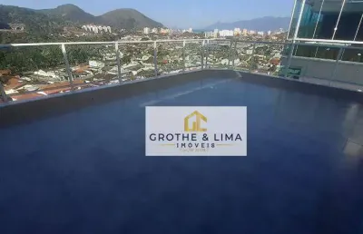 Apartamento duplex com 4 dormitórios à venda, 166 m² por r$ 1.280.000,00 - cidade jardim - caraguatatuba/sp